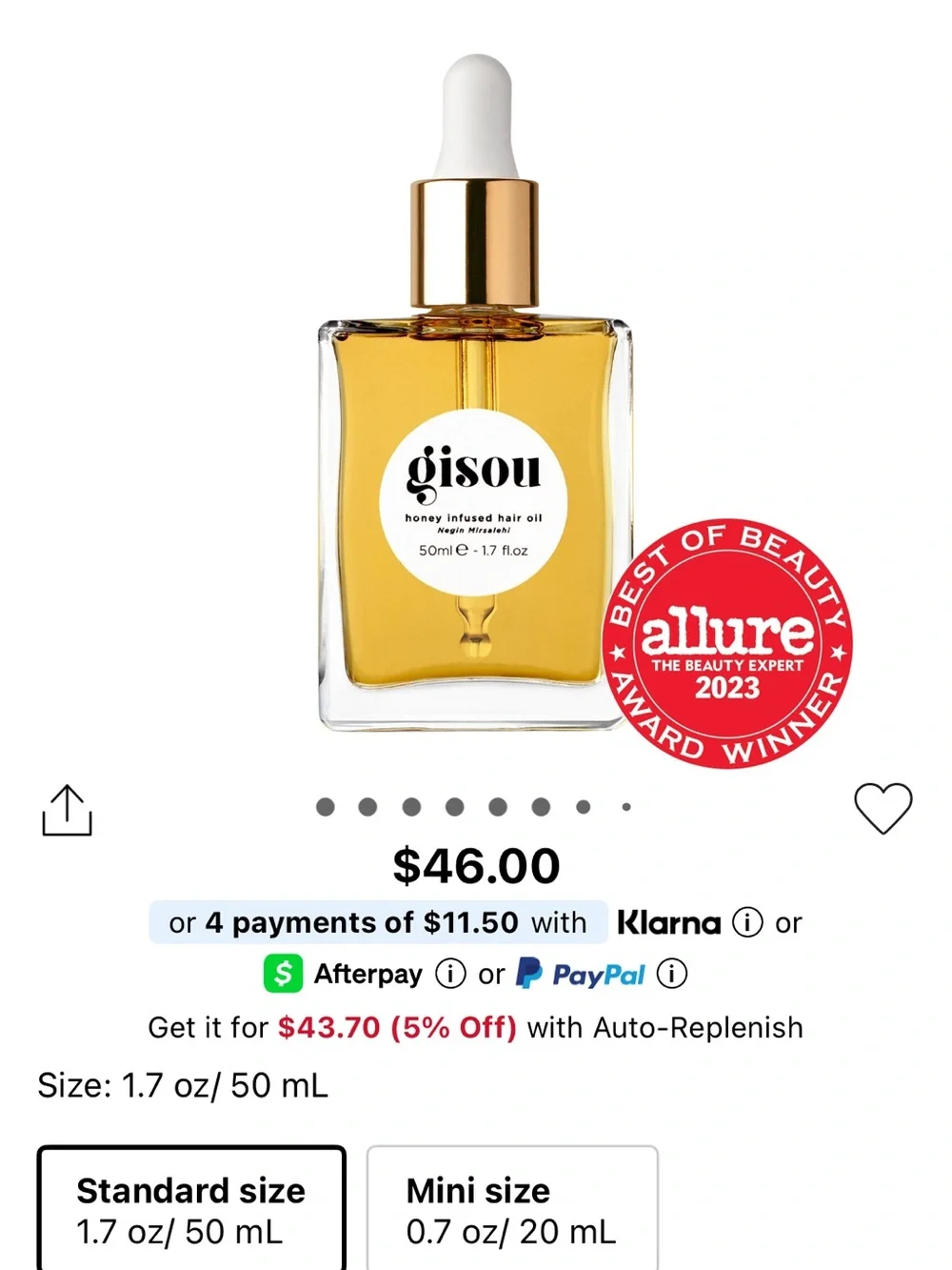 Gisou Honey Infused Hair Oil - Pink